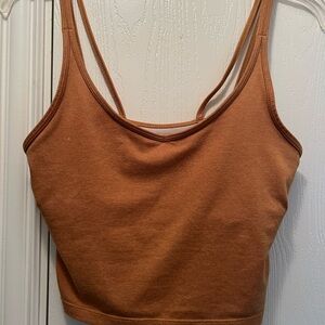 Vuori Mustard Yellow Double Strap Tank